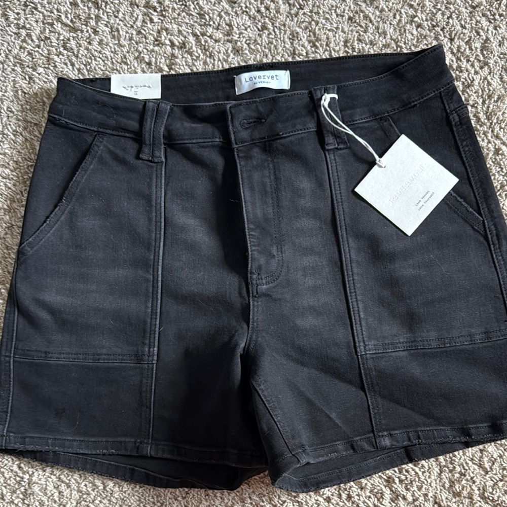 Black Denim Shorts Brand New with Tags